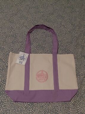 Trader Joe's Lavender Tote Bag 20" × 15"
